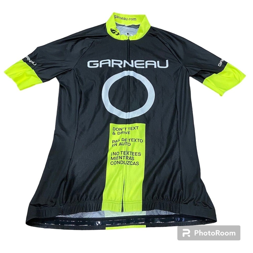 Louis Garneau Womens Cycling Jersey Don’t Text And Drive Black/Green